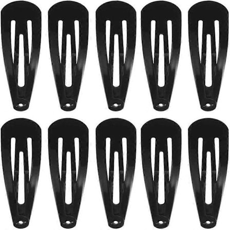 2 tommers snap hårspenner 50 stk snap hårspenner hårnåler (lyseblå)