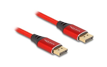 Delock DisplayPort Cable 16K @ 60Hz, 1m - Red