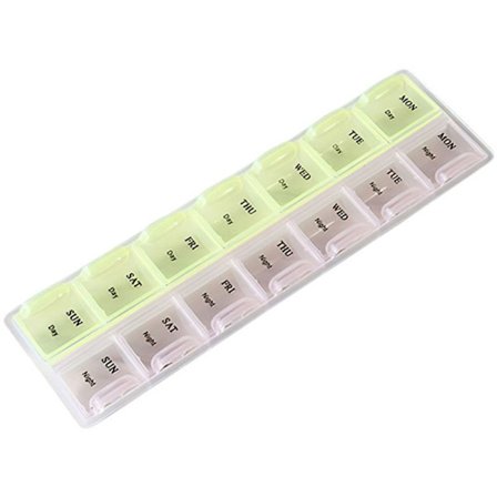 7-dagers pilleboks Ukentlig medisinbeholder 1 1