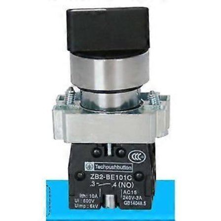 XB2-BD33 3-posisjons nøkkelbryter med interlock, selvlåsende / to normalt åpne