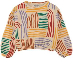 Kids - Bobo Choses Cream Crazy Lines Sweatshirt 8-9 Years - Jumpers and knitwear - 8-9 years - Cream