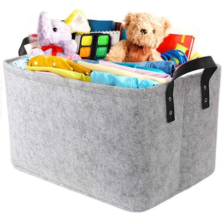 Suuri Huopa Säilytyskori Avoin Kangasastiat Taitettava Järjestäjälaatikko Kahvoilla Vaatekaappiin, Vaatteille, Leikkikaluille, Kirjoille