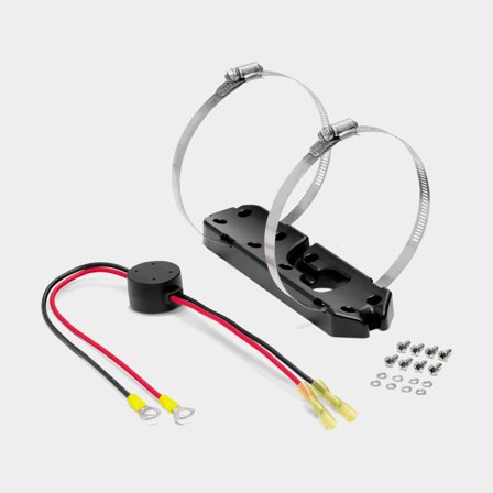 Humminbird AD MTM HW MSI adapterkit för montering av akterspegelsgivare på frontmonterad trollingmotor, svart
