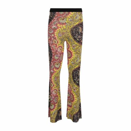 Etro Bukser with sinuous paisley pattern Sort, Dame Bukser
