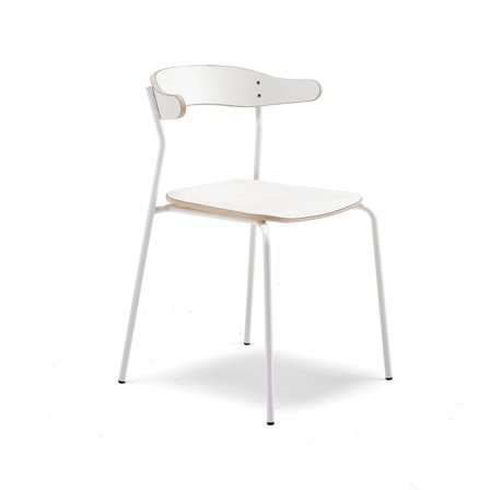 Stol VIGGO, hvit/hvit