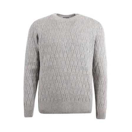 Zanone, Round-neck Knitwear Grijs, Heren, Maat:L