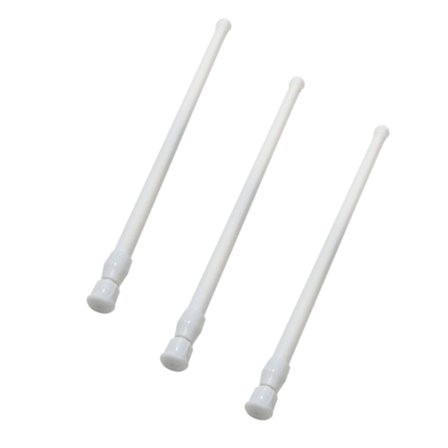 Säädettävä tankosarja 3 kpl, ilman porausta, itselukittuva metallitanko, säädettävä kiinnitystanko, pituus 30-50 cm, valkoinen