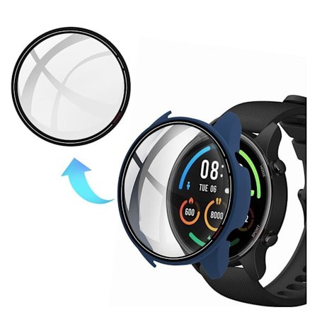 Xiaomi Mi Watch Color suojakuori + ohimolasi - Sininen
