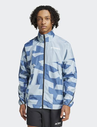 adidas Terrex Mt Print Wind J - Blue - S