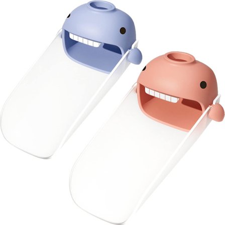 Kranforlenger for småbarn og barn, passer til vask og badekar for kjøkken og bad. Fremmer håndvask, hygienebevissthet og selvstendighet. Tegneserie De