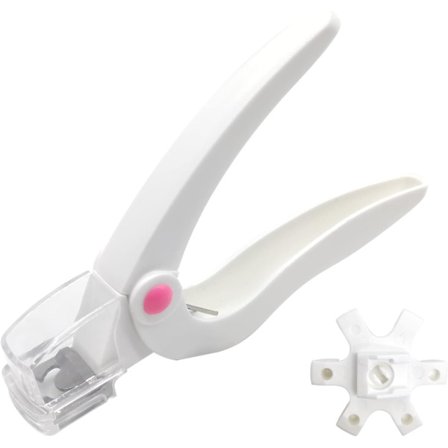 Falske Negleklipper Hvid Neglekantklipper Cutter Akryl Negleklipper Falske Neglespidser Franske Saks Manicure Klemme Til Neglesalon