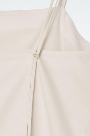 COS Women's Tuta Corta Con Scollo Quadrato in Beige