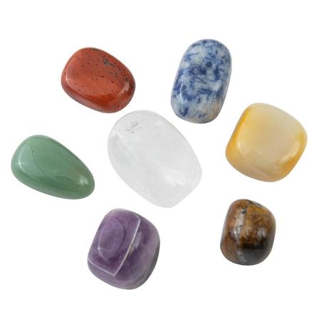 Omtrent 7 stk Naturlige Krystallsteiner Healing Dekorasjon Meditasjon Smykker Assortert Farge 2X1CM Assorted Color 2X1CM