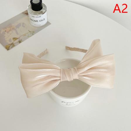 N Version Sweet Gentle White Mesh Bow Headband Female French St