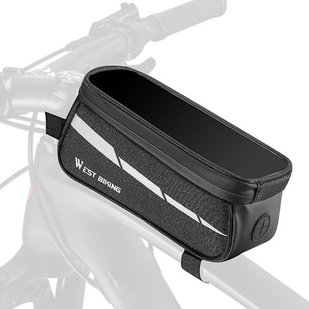 1L Sykkelveske Reflekterende Sykkelramme Frontrørveske Berøringsskjerm Mobiltelefonveske Sykkelveske Landeveissykkel