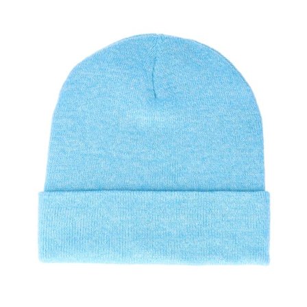 Beechfield - Blå cuff Beanie - Heather Surf Cuff Blank Beanie @ Hatstore