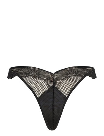 Hunkemöller Belladonna Hl T Str - Black - XL