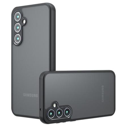 SKALO Samsung S24+ Skin-touch hybridikuori - Musta Black