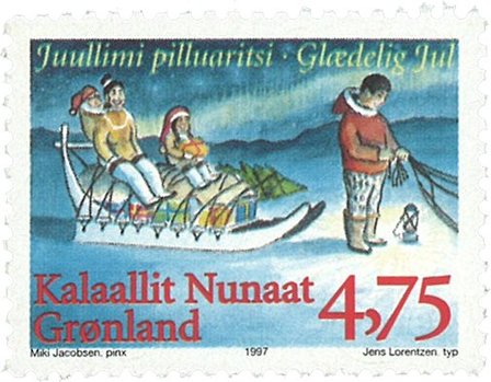 Grønland - Jule-frimærke 1997 - AFA 318a - Postfrisk