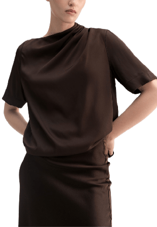 Ahlvar Gallery Lima Tee T-shirts & toppar Dam Brun XS