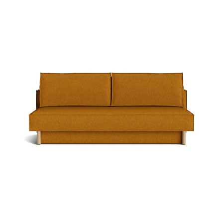 Noor 3 personers sovesofa, opbevaring - Bouclé Gul - 200x108x89,5 - Sofa, sovesofa