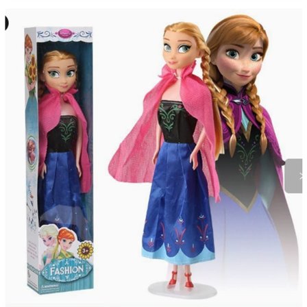 Elsa/Anna, säädettävä muotinukke erikoisvaatteilla ja -tarvikkeilla,