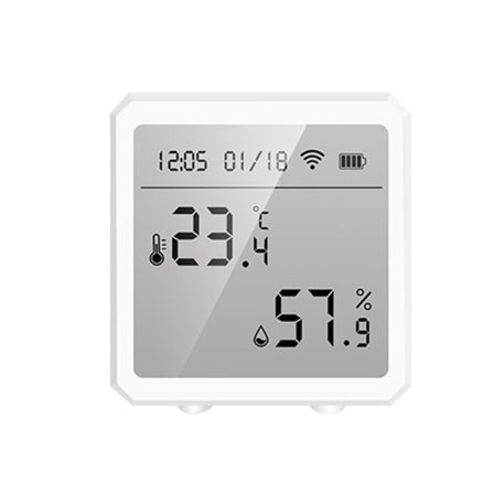 Smart Wifi Termometer Hygrometer Stemmestyring Trådløst rom