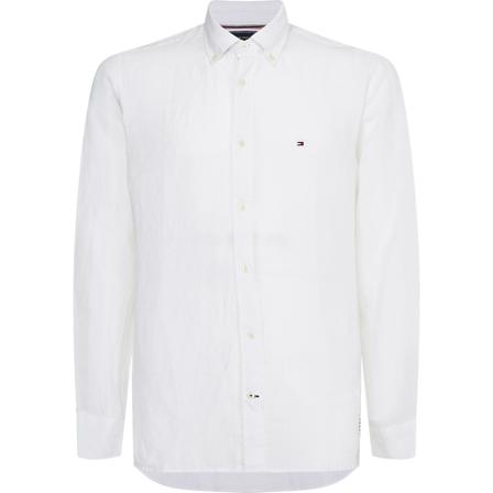 Tommy Hilfiger Pigment Dyed Linen Shirt Hvid, Herre Skjorter