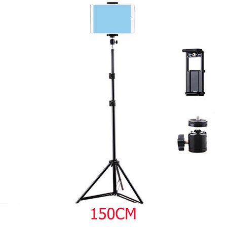 Justerbart stativ golvstativ surfplatta hållare stativ för 4-11 tums surfplatta smartphones hållare lat hållare fäste för iPad~06138