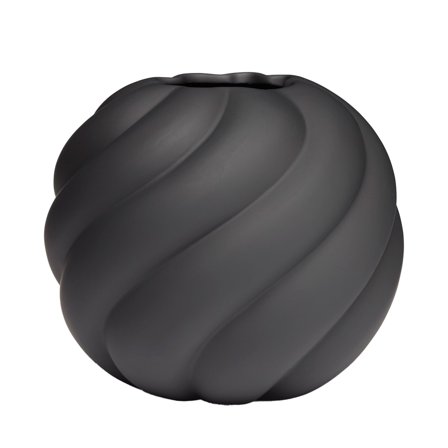 Cooee design Twist Ball vase 20 cm, svart