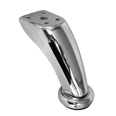 4 stk. tykke sofaben i rustfritt stål, møbelben, kromben, møbelskap seng sofaben