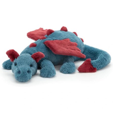 Jellycat Stor Rosa Drage Kosedyr 66 cm - Mytisk Utstoppet Dyr Gave til Barn