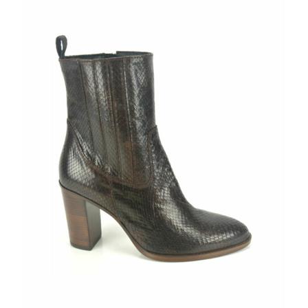 Zinda Print Botje , Bruin , Dames , Maat: 38 EU High heels
