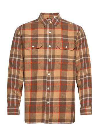 Jackson Worker Sarina Sepia Pl Skjorte Uformell Beige LEVI ́S Men*Betinget Tilbud