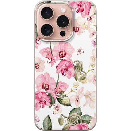 Apple iPhone 16 Pro Läpinäkyvä kuori Kukat