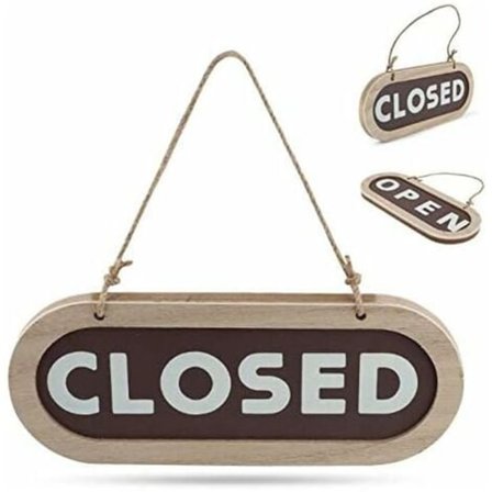 Åben Lukket Skilt, Dobbeltsidet Hængeskilt til Hjemme Cafe Dekoration Restaurant Butik