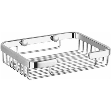 ING såpeskål i rustfritt stål, veggmontert, baderoms- og kjøkkensåpeskål, såpekurv, dusjsåpeskål, metallmateriale, drenerende