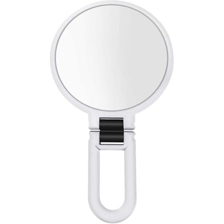 15x forstørrelsesspejl sammenklappeligt håndholdt spejl dobbeltsidet piedestal spejl rejse makeupspejl