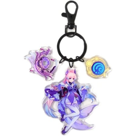 IC Genshin Impact Cosplay Akryl nyckelring tillbehör (8 x 5 cm)