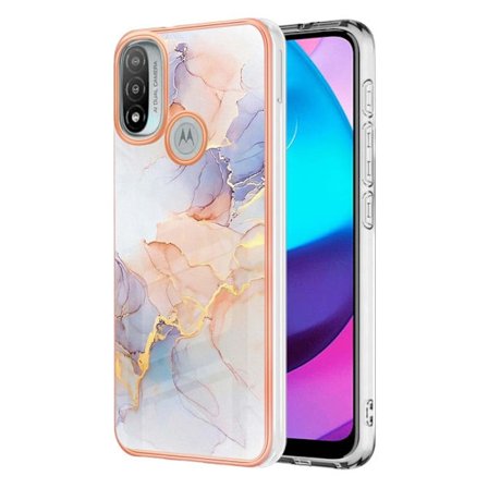Marmormotiv Motorola Moto E30 / Motorola Moto E40 / Motorola Moto E20 skal - Milky Way Marmor Vit