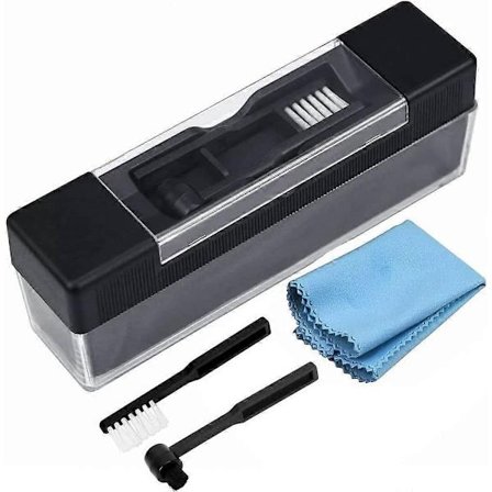 Yotako Vinyl Rengjøringssett 4-i-1 Velvet Antistatisk Vinylplate Rengjører Stylus Vinyl Rengjøringsbørste med Plate Rengjøringsklut Fjerner Støv fra 