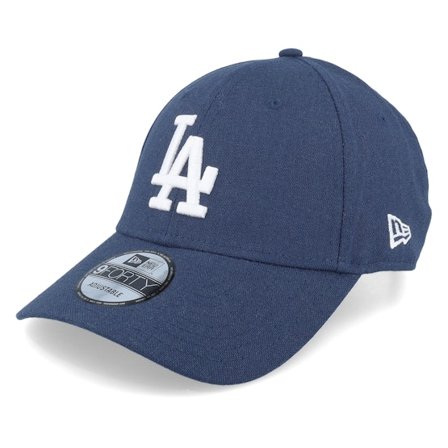 New Era - MLB Ble adjustable Czapka Z Daszkiem - Los Angeles Dodgers Linen 9FORTY Navy Adjustable @ Hatstore