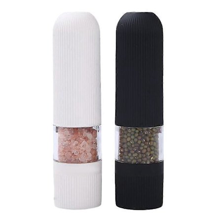 Elektrisk salt- och pepparkvarn - Batteridriven salt- och pepparkvarn med bottenlock