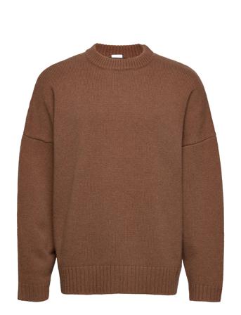 Mint Sweater Neulepaita Pyöreä Kaula-aukko Ruskea Hope