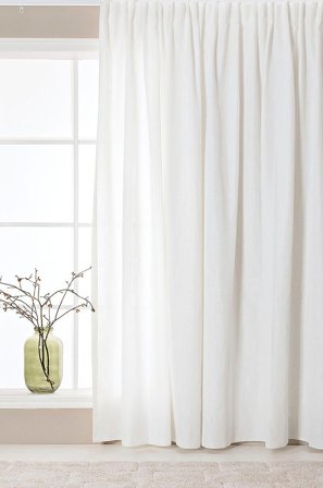 Hasta - Verho Lina 268x280 cm - Valkoinen - Poimutusnauhaverhot - 280 - - Homeroom