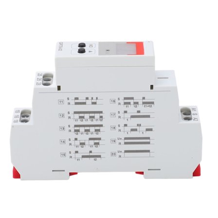 Digitalt tidsrelé høy nøyaktighet flammehemmende ABS AC 230V med indikator