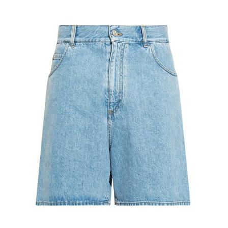 Balmain - Shorts - Blå - Herr - Storlek: W30, Herr, Storlek: W30