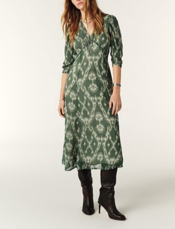ba&sh Dress Matsa - Green - 34