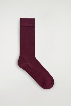 COS Damen Feine Wollsocken - Rot