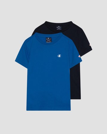 Champion 2 pack SS Tee Blå T-skjorter Gutt - Kids Brand Store